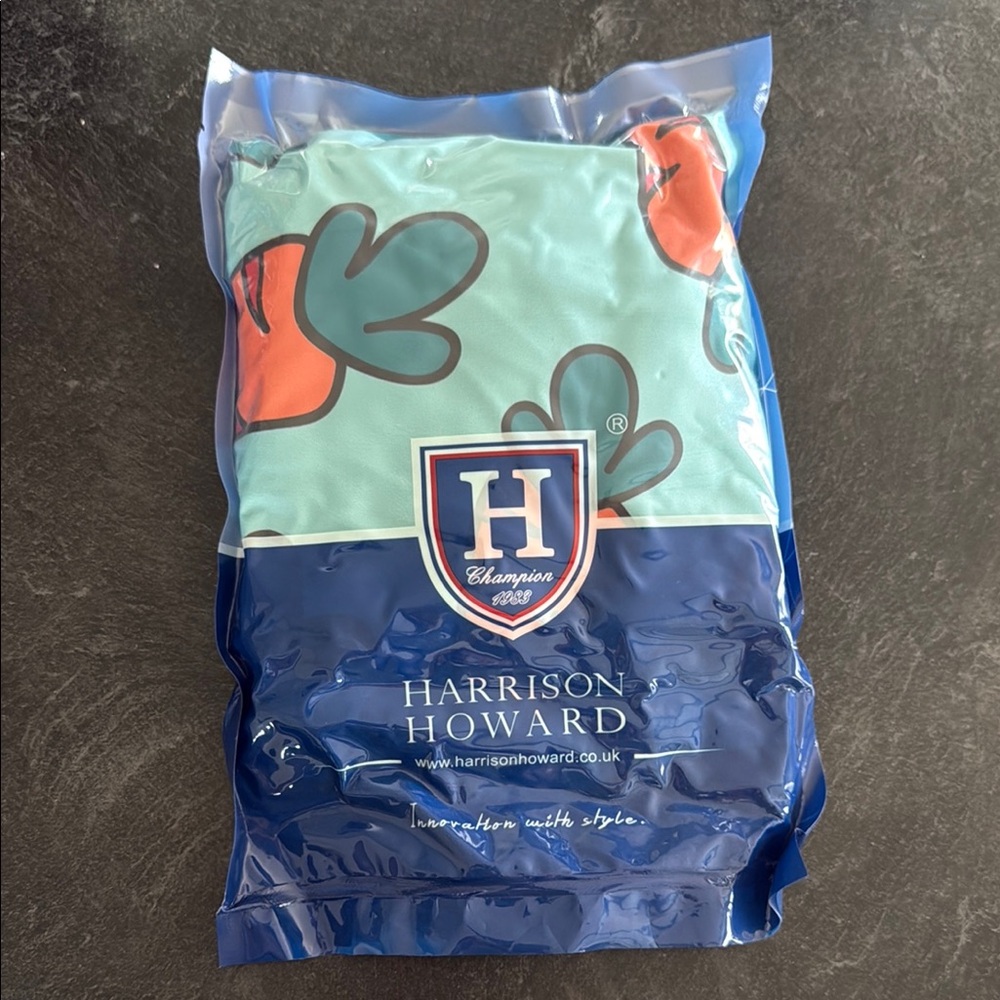 Harrison Howard Blue and Orange Equestrian Cover